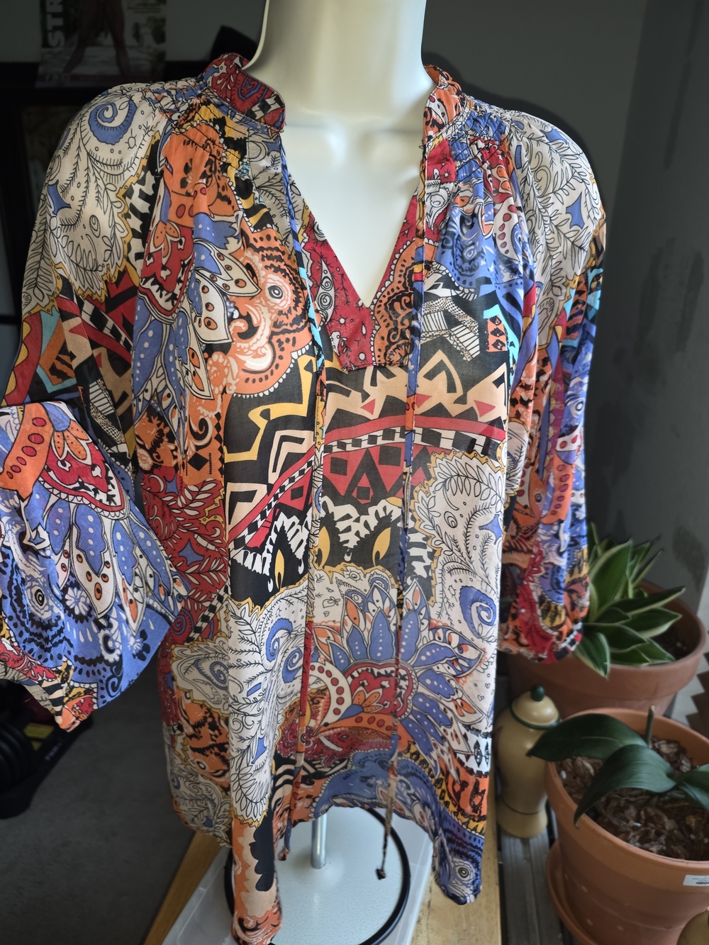i jeans by Buffalo Multicolor Paisley Patchwork Tunic